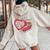 Special Delivery Labor And Delivery Nurse Valentine's Day Women Oversized Hoodie Back Print Sand