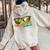 Summer Vacation Sunglasses Los Angeles California Women Women Oversized Hoodie Back Print Sand