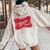 Vintage Mama Tried Retro Country Outlaw Music Western Women Oversized Hoodie Back Print Sand