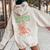 Wild West Horse Cowgirl Vintage Cute Western Rodeo Graphic Women Oversized Hoodie Back Print Sand