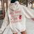 Will Trade Students For Chocolate Teacher Valentines Women Oversized Hoodie Back Print Sand