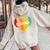 Youth Girls Sienna Name Heart Retro Vintage Women Oversized Hoodie Back Print Sand