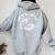 Bad Mother Shucker Oyster Women Oversized Hoodie Back Print Sport Grey