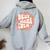 Best Mama Ever Strong Vintage Women Oversized Hoodie Back Print Sport Grey