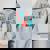 In My Christmas Era Cute Groovy Christmas Holiday Xmas Women Oversized Hoodie Back Print Sport Grey
