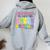 Delivering The Cutest Bunnies Labor & Delivery Nurse Easter Women Oversized Hoodie Back Print Sport Grey