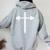 Dumbbell Barbell Cross Christian Gym Workout Lifting Women Oversized Hoodie Back Print Sport Grey