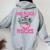 Our Flock Rocks Flamingo Matching Family Vacation Group Women Oversized Hoodie Back Print Sport Grey