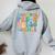 Groovy Goodbye Pre-K Hello Summer Last Day Of School Women Oversized Hoodie Back Print Sport Grey