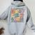 Groovy Last Day Of School 1St Grade Peace Out First Grade Women Oversized Hoodie Back Print Sport Grey