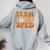 Groovy Squad Team Sped Retro Special Education Ed Teacher Women Oversized Hoodie Back Print Sport Grey