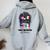 Half Mexican And American Mexico America Usa Flag Girl Women Women Oversized Hoodie Back Print Sport Grey