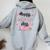 Happy Mother's Day Mommy Cute Grandma Floral Mom Women Oversized Hoodie Back Print Sport Grey