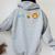 Hose Bee Lion White Women Oversized Hoodie Back Print Sport Grey