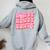 Howdy Southern Western Girl Country Rodeo Pink Cowgirl Women Women Oversized Hoodie Back Print Sport Grey