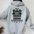 I'm A Dad And A Chicken Chaser Nothing Scares Me Women Oversized Hoodie Back Print Sport Grey