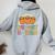 Nuggets Squad Matching For Girls Chicken Nuggets Women Oversized Hoodie Back Print Sport Grey