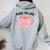 Praise The Lard Pig Women Oversized Hoodie Back Print Sport Grey