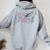 Retro Groovy Flower Medication Aide Out Here Crushin' It Lpn Women Oversized Hoodie Back Print Sport Grey