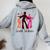 Sisters Funk Vintage 70S Costume Lover Rare Soul Music Women Oversized Hoodie Back Print Sport Grey