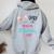 Unicorn Dad Of The 4Th Birthday Girl Matching Papa Women Oversized Hoodie Back Print Sport Grey