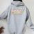 Vintage 1992 Limited Edition Tropical Flowers Birthday Women Oversized Hoodie Back Print Sport Grey