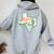 Vintage Texas Home State Map Pride Cactus Texan Retro Rodeo Women Oversized Hoodie Back Print Sport Grey