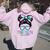 100 Days Smarter Girls Messy Bun Hair 100Th Day Tie Dye Women Oversized Hoodie Back Print Light Pink