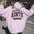 Baseball Auntie Matching Aunt Loud Proud Family Player Game Women Oversized Hoodie Back Print Light Pink