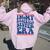 In My Baseball Sister Era Groovy Proud Baseball Sister Cute Women Oversized Hoodie Back Print Light Pink