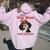 Bernedoodle Dog Proud Dog Mom Life Women Oversized Hoodie Back Print Light Pink