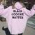 Black Coochie Matter Sarcastic Quote Women Oversized Hoodie Back Print Light Pink