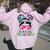 Bruh It's My 9Th Birthday 9 Year Old 9Th Birthday For Girl Women Oversized Hoodie Back Print Light Pink
