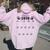 Class Of 2038 Grow With Me Pre-K To 12Th Grade Handprint Women Oversized Hoodie Back Print Light Pink