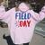 Field Day Red White And Blue Student Teacher Women Oversized Hoodie Back Print Light Pink