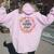 Floral 101 Years Old 101St Birthday 101 Years Loved Women Oversized Hoodie Back Print Light Pink