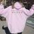 Flowers Labor And Delivery Nurse Graduation Nurse Week 2024 Women Oversized Hoodie Back Print Light Pink