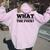 What The Fuck And I Can't Stress This Enough Sarcastic Women Oversized Hoodie Back Print Light Pink