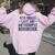 6Th Grade Last Day School Autographs 2024 Graduation Women Oversized Hoodie Back Print Light Pink