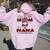 Goded Me Two Titles Mom Nana Mother's Day Women Oversized Hoodie Back Print Light Pink