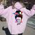 Half Italian And Puerto Rican Rico Italy Flag Girl For Women Women Oversized Hoodie Back Print Light Pink