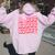 Howdy Southern Western Girl Country Rodeo Pink Disco Cowgirl Women Oversized Hoodie Back Print Light Pink