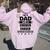 I'm A Dad And A Chicken Chaser Nothing Scares Me Women Oversized Hoodie Back Print Light Pink