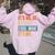 Its Me Hi I'm The Cool Mom Its Me Retro Women Oversized Hoodie Back Print Light Pink