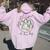 Just A Girl Who Loves Dogs Women Oversized Hoodie Back Print Light Pink