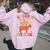 Be Kind To Every Kind Animal Lover Vegan Vegetarian Groovy Women Oversized Hoodie Back Print Light Pink