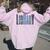Librarian Vintage Book Reader Library Assistant Women Oversized Hoodie Back Print Light Pink