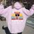 Llama Save Drama For Your Llama Mother Day Women Oversized Hoodie Back Print Light Pink