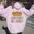 Nuggets Squad Matching For Girls Chicken Nuggets Women Oversized Hoodie Back Print Light Pink