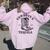 Outfit For Rodeo Western Country Cowboys And Tequila Women Oversized Hoodie Back Print Light Pink